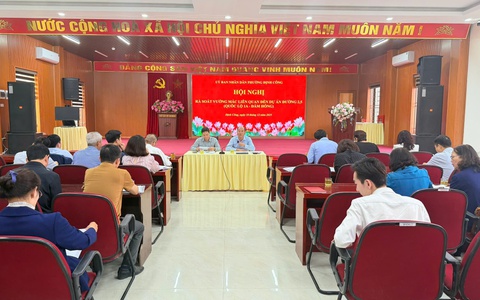 Phường Định Công báo cáo tiến độ giải phóng mặt bằng tuyến đường 2,5 (Quốc lộ 1A - Đàm Hồng)