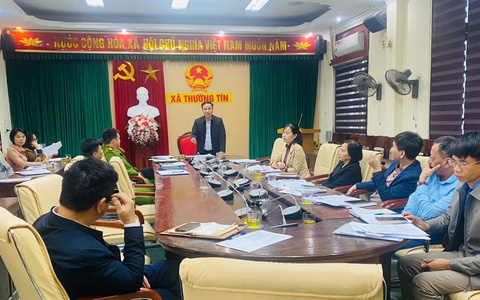 UBND xã Thường Tín tổ chức hội nghị triển khai các nhiệm vụ liên quan đến xử lý, giải quyết 5 điểm nghẽn trên địa bàn xã