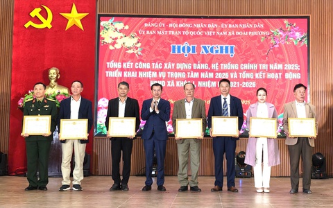 Xã Đoài Phương: Trên 100 tập thể, cá nhân được khen thưởng