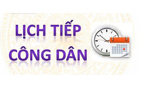 Lịch tiếp công dân quý I/2026