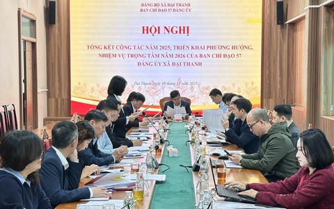 BCĐ thực hiện Nghị quyết 57-NQ/TW  xã Đại Thanh tổng kết công tác năm 2025, triển khai nhiệm vụ năm 2026
