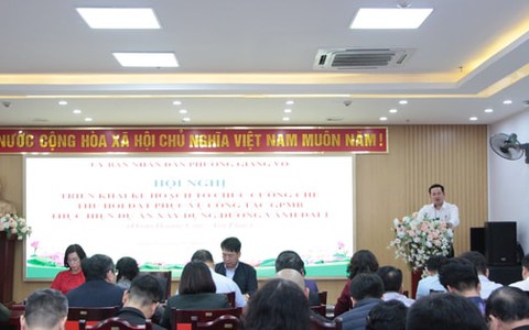 Phường Giảng Võ: triển khai kế hoạch cưỡng chế giải phóng mặt bằng đường Vành đai 1