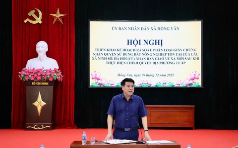 Xã Hồng Vân: Rà soát, phân loại giấy chứng nhận quyền sử dụng đất nông nghiệp tồn tại của các xã Hà Hồi, Ninh Sở (cũ) nhận bàn giao về xã mới sau khi thực hiện mô hình chính quyền địa phương 2 cấp