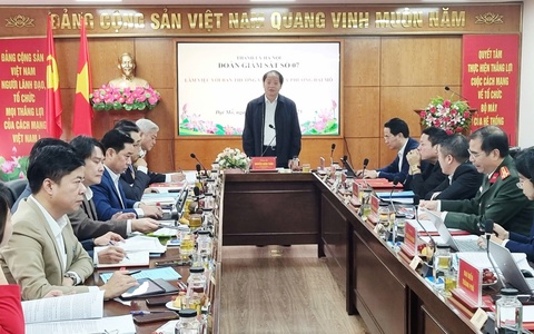 Đoàn Giám sát số 7 - Thành ủy Hà Nội làm việc với Đảng ủy phường Đại Mỗ về công tác lãnh đạo, chỉ đạo, tổ chức thực hiện một số chuyên đề trọng tâm, cấp bách năm 2025