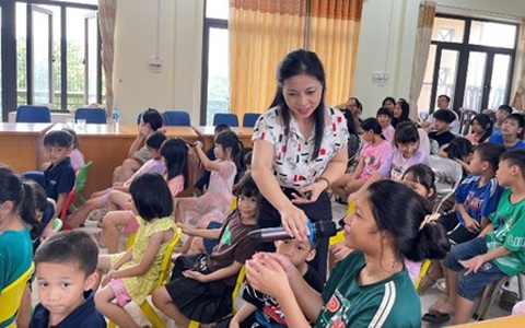 Trung tâm Bảo trợ Xã hội 3 Hà Nội tổ chức hoạt động tuyên truyền, phổ biến kỹ năng phòng, chống ma túy học đường cho trẻ em
