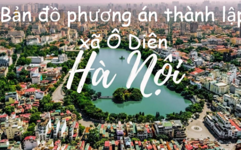 Bản đồ hành chính xã Ô Diên