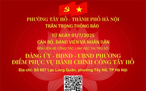 Địa điểm phục vụ hành chính công