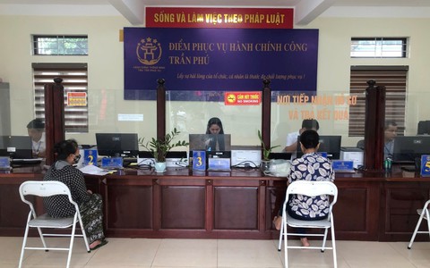 Điểm phục vụ hành chính công xã Trần Phú: Tiếp nhận và giải quyết hồ sơ thủ tục hành chính của 72 công dân