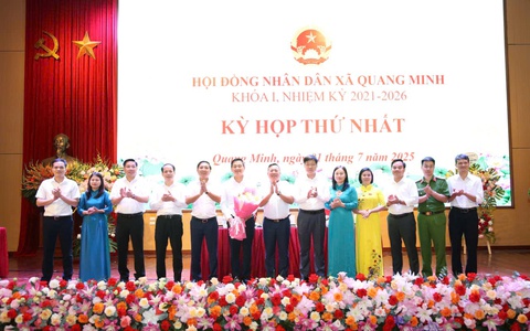 Kỳ họp thứ nhất HĐND xã Quang Minh nhiệm kỳ 2021-2026 thông qua nhiều nghị quyết quan trọng