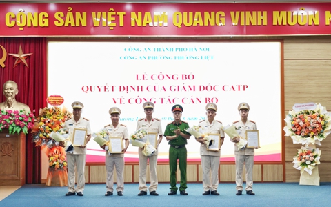 Công an phường Phương Liệt (mới): Công bố Quyết định thành lập Công an phường và công tác cán bộ