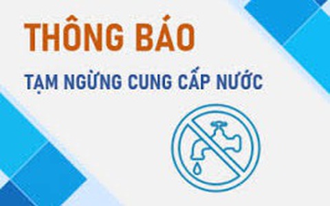 Thông báo tạm ngừng cấp nước