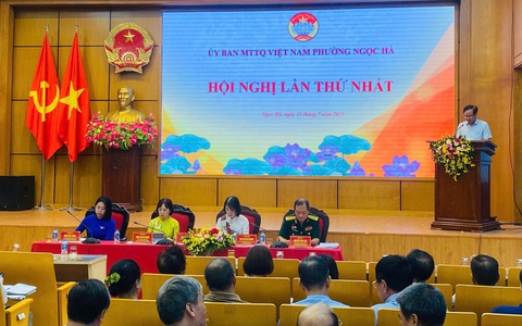 Hội nghị lần thứ Nhất Ủy ban MTTQ Việt Nam phường Ngọc Hà, nhiệm kỳ 2024 - 2029
