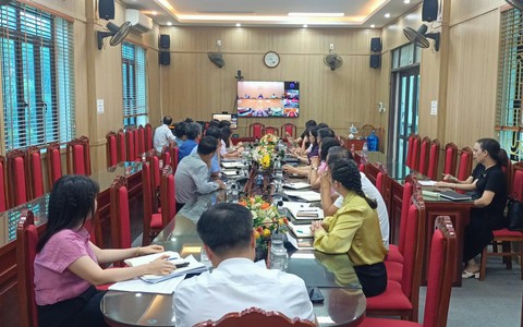 HỘI NGHỊ TRỰC TUYẾN VỀ CÔNG TÁC TỔ CHỨC ĂN BÁN TRÚ CHO HỌC SINH TIỂU HỌC