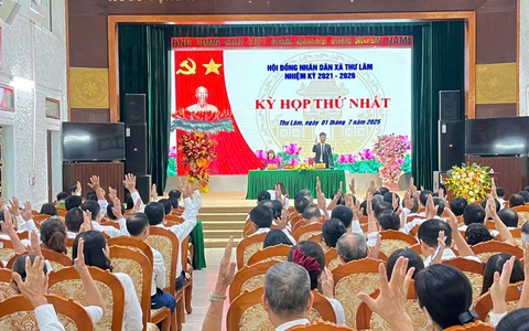 HĐND xã Thư Lâm Khóa I, nhiệm kỳ 2021 - 2026 tổ chức Kỳ họp thứ Nhất