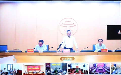 UBND xã Thượng Phúc tham dự cuộc họp về việc tăng cường chất lượng vệ sinh môi trường trên địa bàn Thành phố
