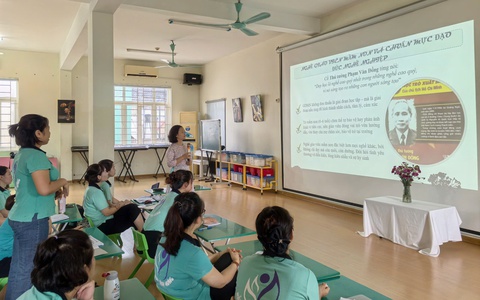 TRƯỜNG MẦM NON VĨNH HƯNG TỔ CHỨC BỒI DƯỠNG CHUYÊN MÔN HÈ NĂM 2025 VỚI CHỦ ĐỀ: ĐẠO ĐỨC NHÀ GIÁO – PHÒNG CHỐNG BẠO LỰC HỌC ĐƯỜNG
