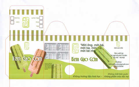 Hộ kinh doanh Kem Tràng tiền xưa công bố chất lượng sản phẩm