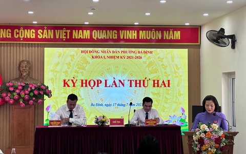 HỘI ĐỒNG NHÂN DÂN PHƯỜNG BA ĐÌNH TỔ CHỨC THÀNH CÔNG KỲ HỌP THỨ HAI, KHÓA I, NHIỆM KỲ 2021 – 2026