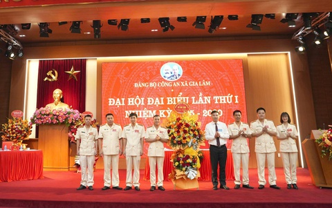 Đại hội Đảng bộ lần thứ nhất Công an xã Gia Lâm, nhiệm kỳ 2025 – 2030 thành công tốt đẹp