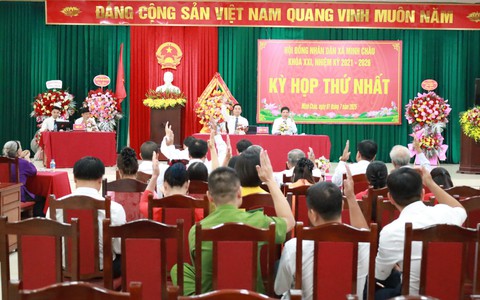 Kỳ họp thứ Nhất- Hội đồng Nhân dân xã Minh Châu thông qua nhiều nội dung quan trọng