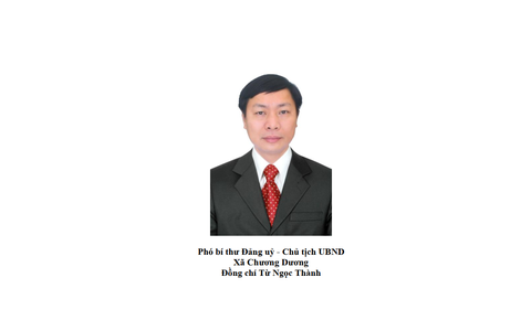 Lãnh đạo đương nhiệm UBND xã Chương Dương