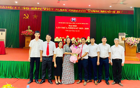 Đại hội lần thứ I nhiệm kỳ 2025 - 2030 Chi bộ Điểm tiếp nhận phục vụ hành chính công xã Ô Diên