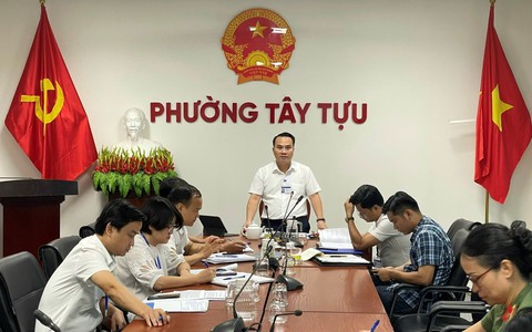 UBND Phường Tây Tựu  chỉ đạo triển khai các nhiệm vụ trọng tâm trên địa bàn