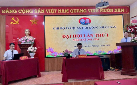 Đại hội Chi bộ cơ quan HĐND xã Hoài Đức lần thứ I, nhiệm kỳ 2025-2030