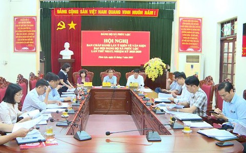 Ban Chấp hành Đảng bộ xã Phúc Lộc tổ chức Hội nghị lấy ý kiến vào dự thảo Văn kiện Đại hội Đảng bộ xã lần thứ I, nhiệm kỳ 2025–2030