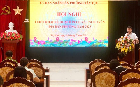 UBND phường Tây Tựu triển khai Kế hoạch thực hiện công tác PCCC và CNCH năm 2025