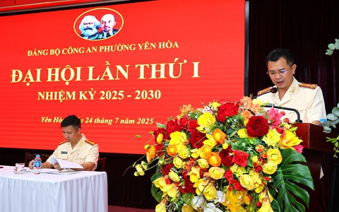 Đảng bộ Công an phường Yên Hòa tổ chức thành công Đại hội lần thứ I, nhiệm kỳ 2025 - 2030