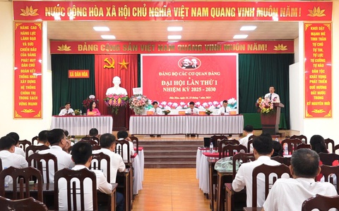 ĐẠI HỘI ĐẢNG BỘ CÁC CƠ QUAN ĐẢNG XÃ DÂN HÒA NHIỆM KỲ 2025–2030 THÀNH CÔNG TỐT ĐẸP