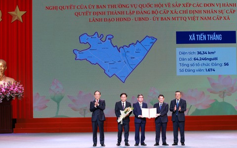 Xã Tiến Thắng: Những thông tin chi tiết sau sắp xếp