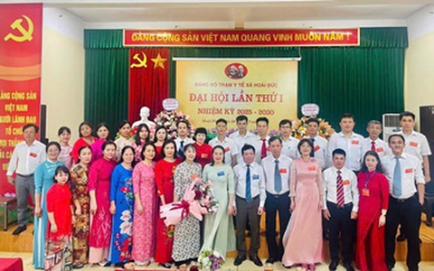 Đảng bộ Trạm Y tế xã Hoài Đức tổ chức Đại hội lần thứ nhất nhiệm kỳ 2025 – 2030