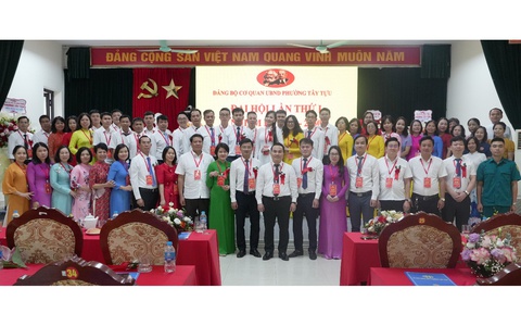 Đại hội Đảng bộ cơ quan UBND phường Tây Tựu lần thứ I, nhiệm kỳ 2025 -2030