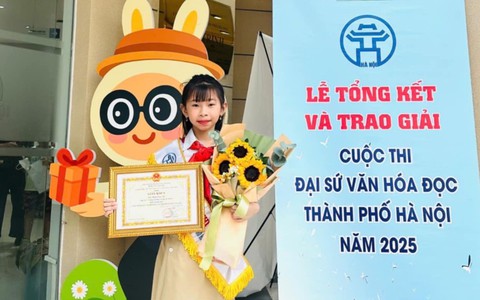 HỌC SINH XÃ NỘI BÀI ĐẠT GIẢI NHÌ TRONG CUỘC THI ĐẠI SỨ VĂN HÓA ĐỌC CỦA THÀNH PHỐ HÀ NỘI NĂM 2025