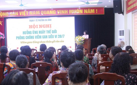 TRẠM Y TẾ PHƯỜNG BA ĐÌNH HƯỞNG ỨNG NGÀY THẾ GIỚI PHÒNG CHỐNG BỆNH VIÊM GAN SIÊU VI 28/7