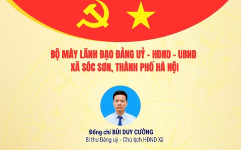 Bộ máy lãnh đạo Đảng ủy - HĐND-UBND xã Sóc Sơn, Thành phố Hà Nội