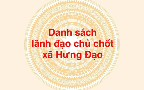 DANH SÁCH LÃNH ĐẠO CHỦ CHỐT XÃ HƯNG ĐẠO