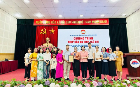 MTTQ Việt Nam phường Long Biên tổ chức chương trình “Nhịp cầu an sinh (số 02)”