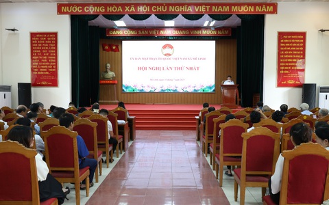 Uỷ ban Mặt trận Tổ quốc Việt Nam xã Mê Linh tổ chức hội nghị lần thứ I