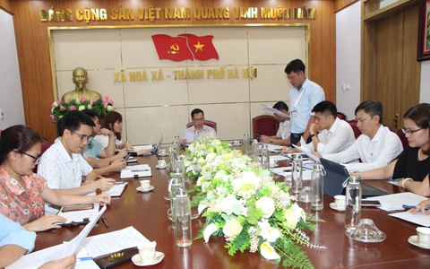 UBND xã Hòa Xá tổ chức họp giao ban công tác tháng 7, triển khai nhiệm vụ trọng tâm tháng 8/2025