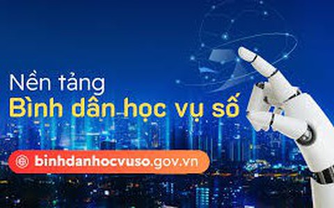Hướng dẫn học tập trên nền tảng bình dân học vụ số