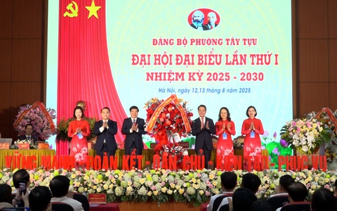 Đại hội đại biểu Đảng bộ phường Tây Tựu lần thứ I, nhiệm kỳ 2025 - 2030 thành công tốt đẹp