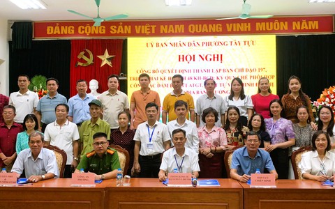 Phường Tây Tựu thành lập Ban chỉ đạo 197 và ký kết Quy chế phối hợp công tác đảm bảo TT ATGT, TTVMĐT, VSMT khu vực trường học