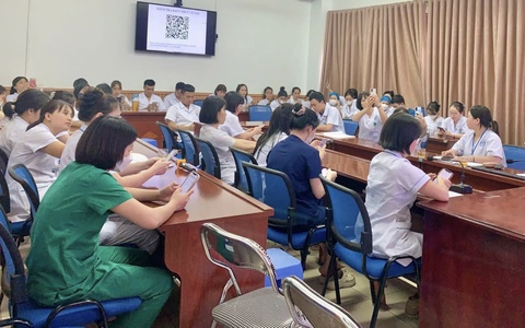 BVĐK Sóc Sơn: Nâng cao nhận thức việc vệ sinh tay cho cán bộ y tế góp phần đảm bảo an toàn người bệnh