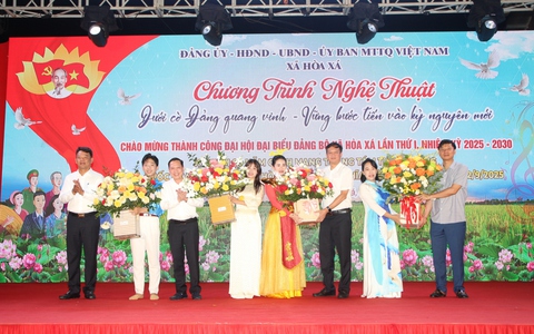 Chương trình văn nghệ chào mừng thành công Đại hội Đảng bộ xã Hoà Xá lần thứ I, nhiệm kỳ 2025–2030, kỷ niệm 80 năm Cách mạng Tháng Tám, Quốc khánh 2/9
