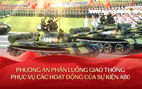 Chi tiết 5 mốc thời gian và tuyến đường cấm, hạn chế phục vụ Lễ diễu binh, diễu hành kỷ niệm 80 năm Quốc khánh