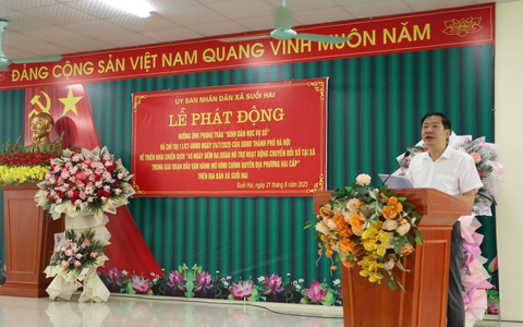 UBND xã Suối Hai phát động phong trào 