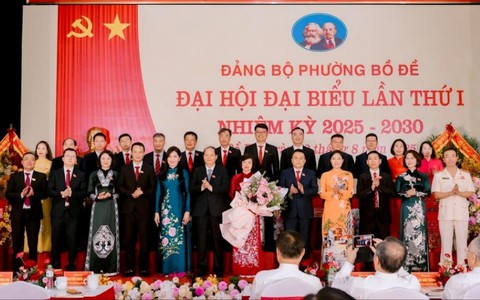 Đại hội đại biểu Đảng bộ phường Bồ Đề lần thứ I, nhiệm kỳ 2025-2030 thành công tốt đẹp